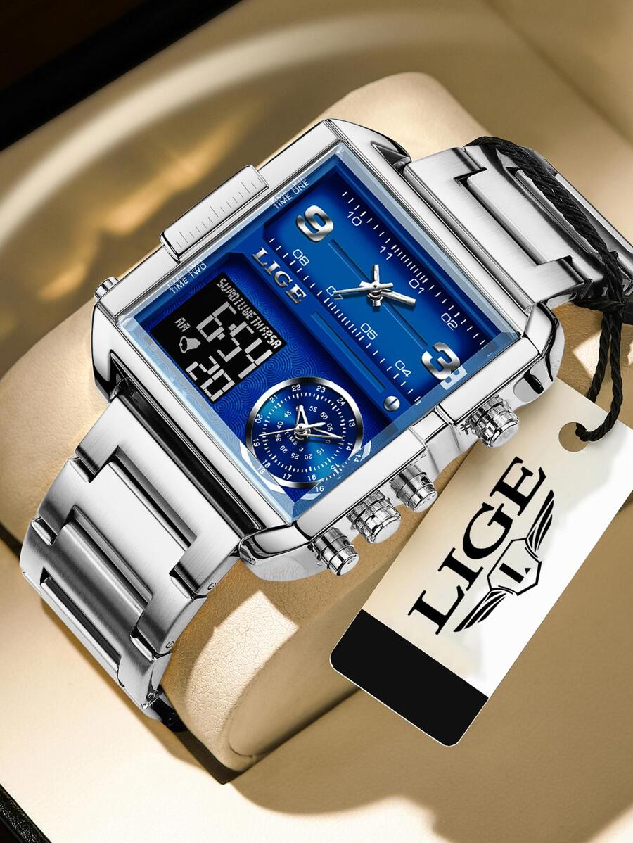 Relogio Masculino Lige ChronoFrost Dual