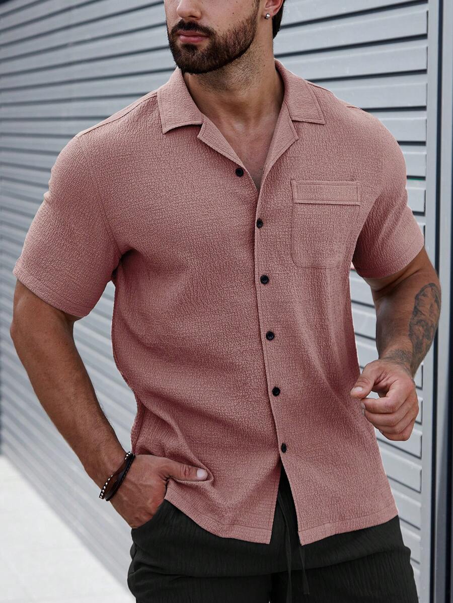 Camisa Masculina em Viscose e Algodão Lancelat