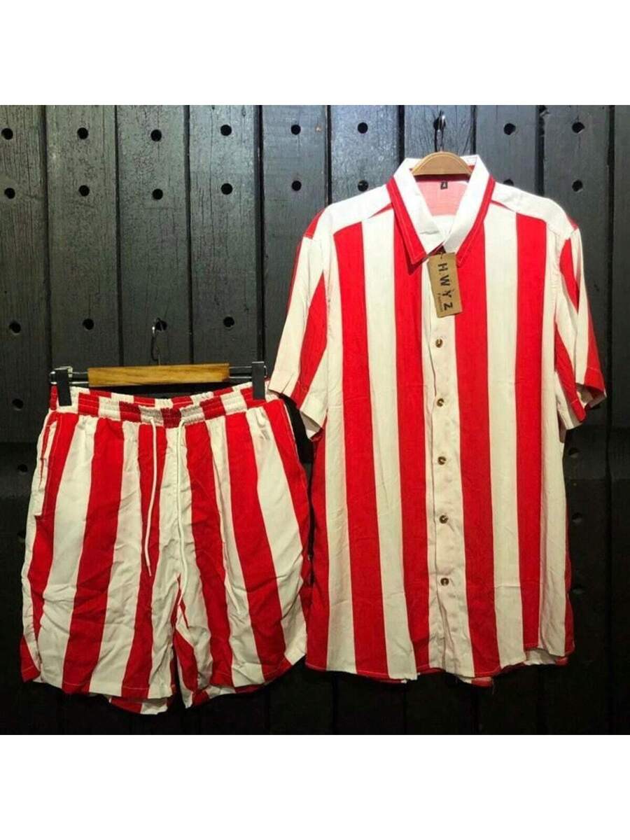 Conjunto Masculino listrada e slim fit tecido que nao amassa em viscose