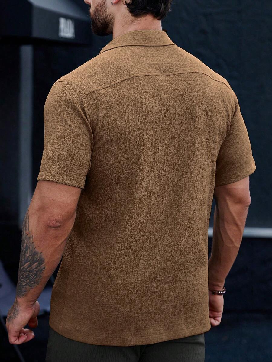 Camisa Masculina em Viscose e Algodão Lancelat