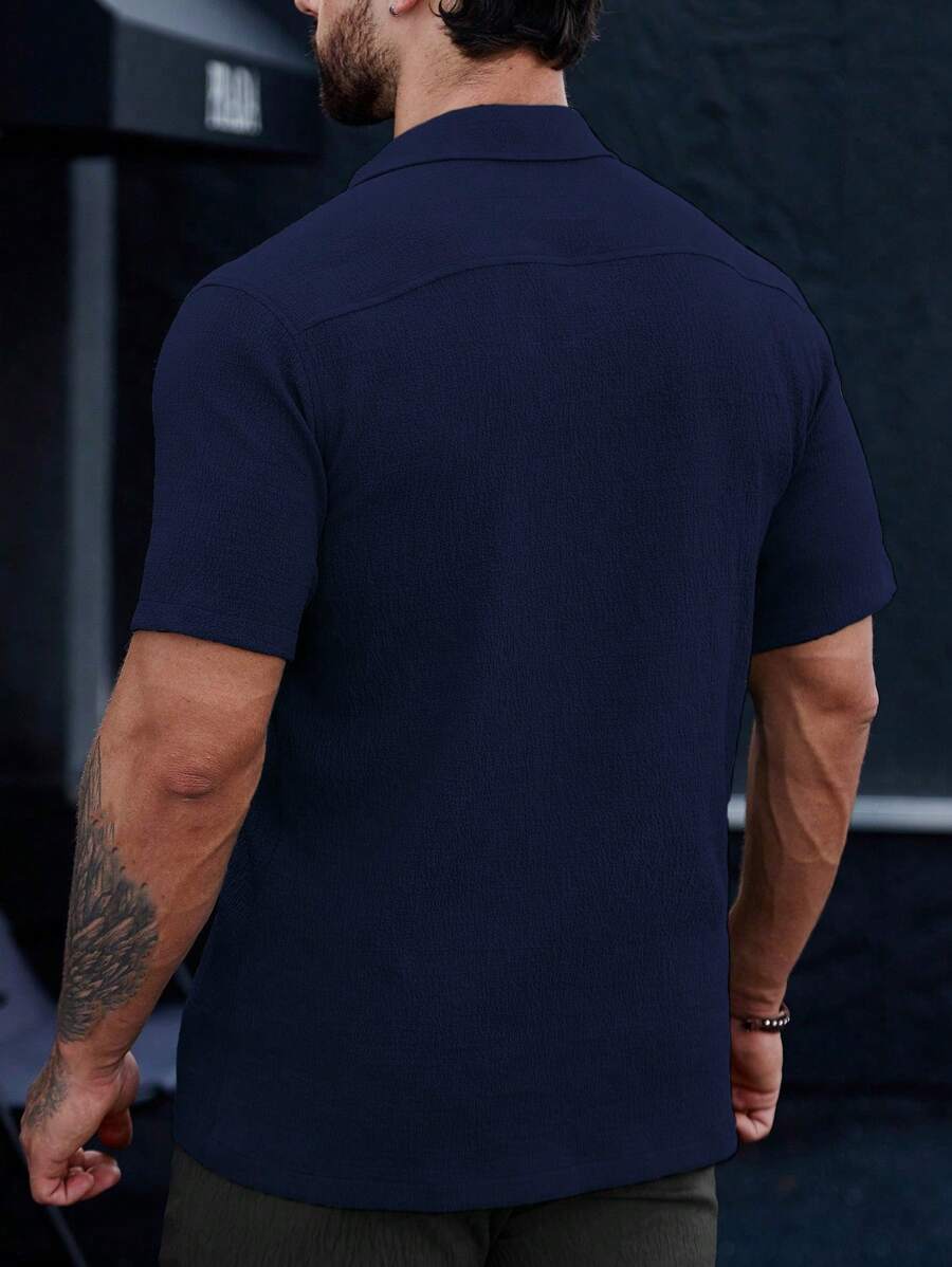 Camisa Masculina em Viscose e Algodão Lancelat