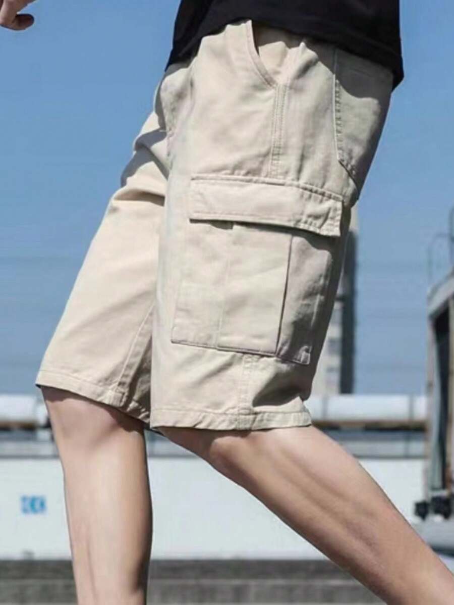 Bermuda Masculina Cargo Com Bolso Streetwear