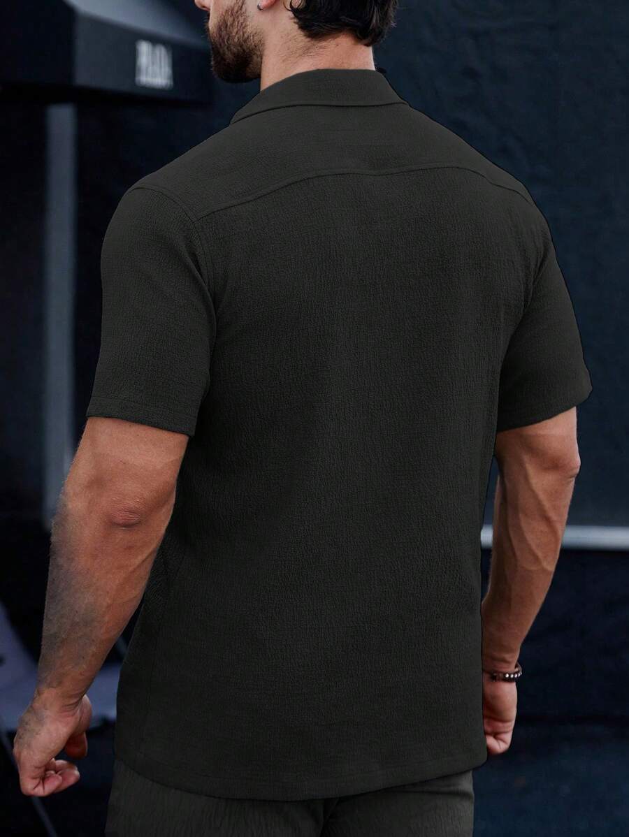 Camisa Masculina em Viscose e Algodão Lancelat