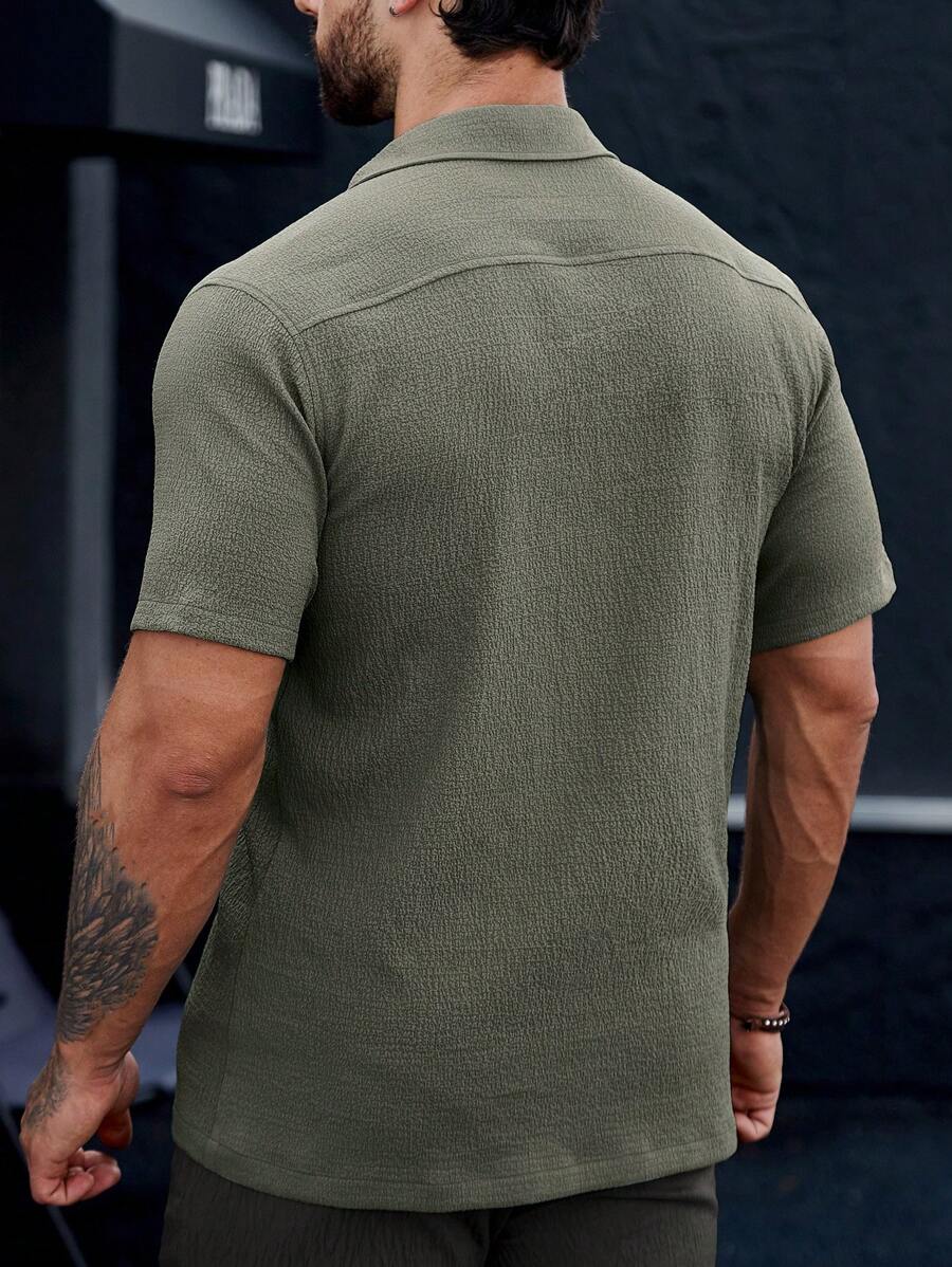 Camisa Masculina em Viscose e Algodão Lancelat