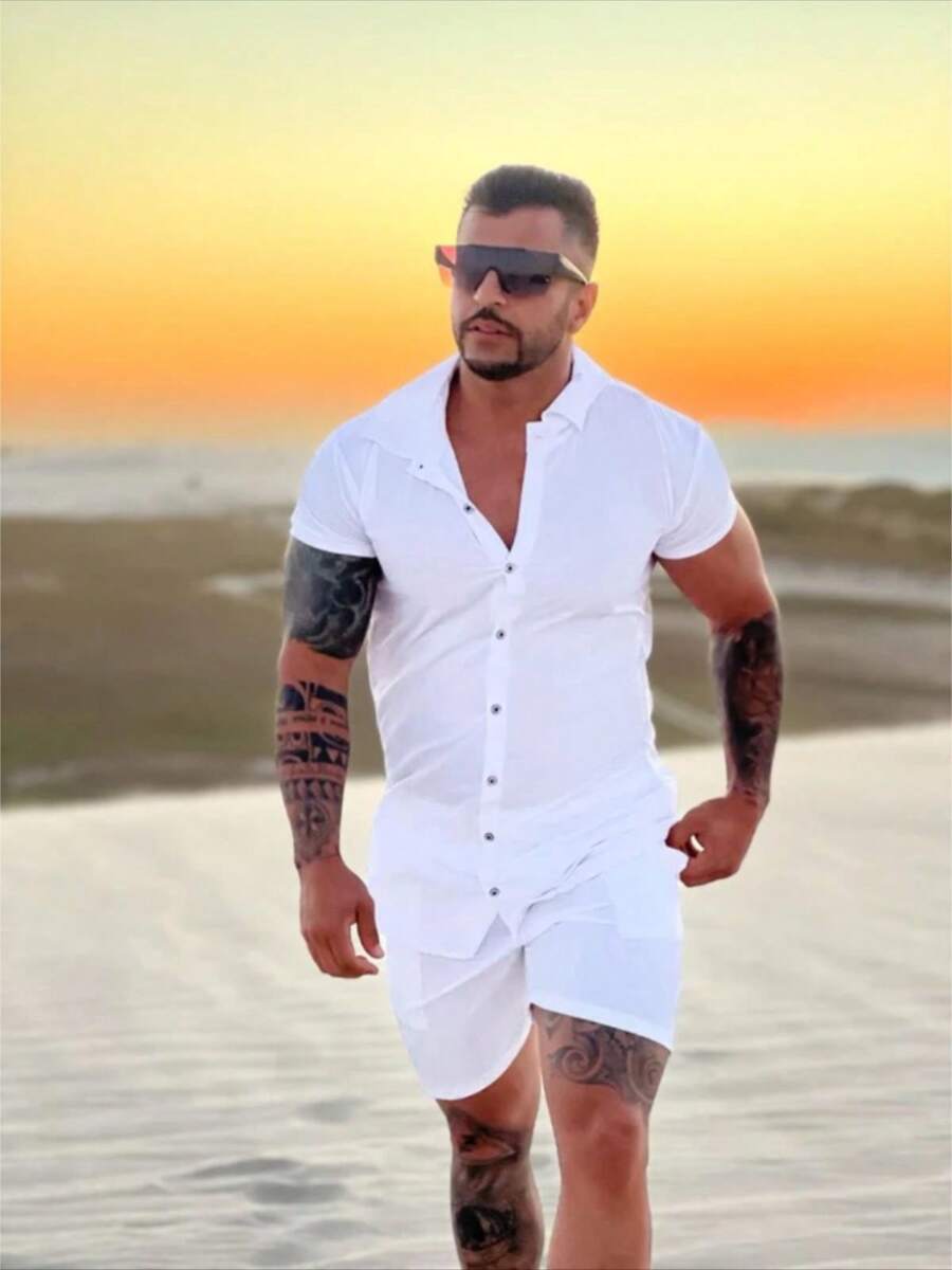 Conjunto Masculino listrada e slim fit tecido que nao amassa em viscose