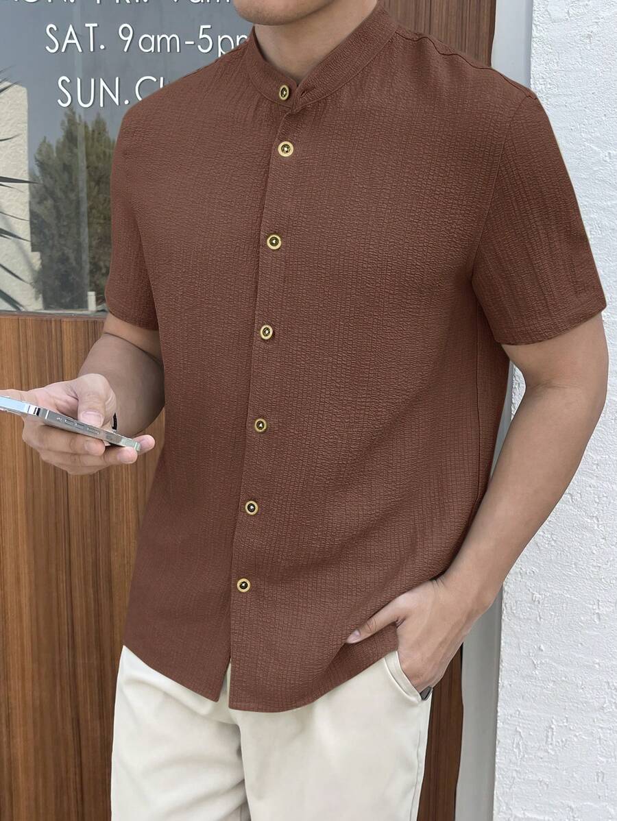 Camisa Masculina Manga Curta Guara