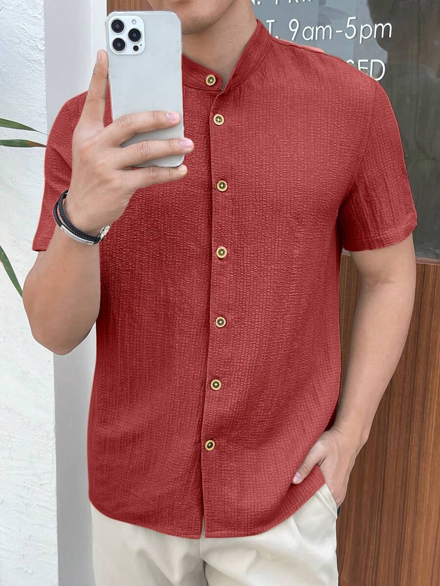 Camisa Masculina Manga Curta Guara