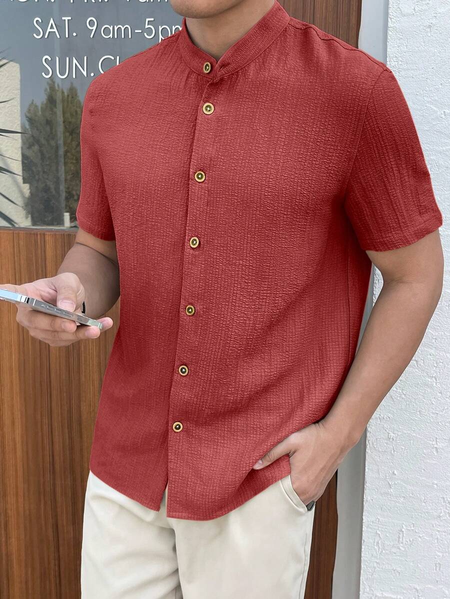 Camisa Masculina Manga Curta Guara