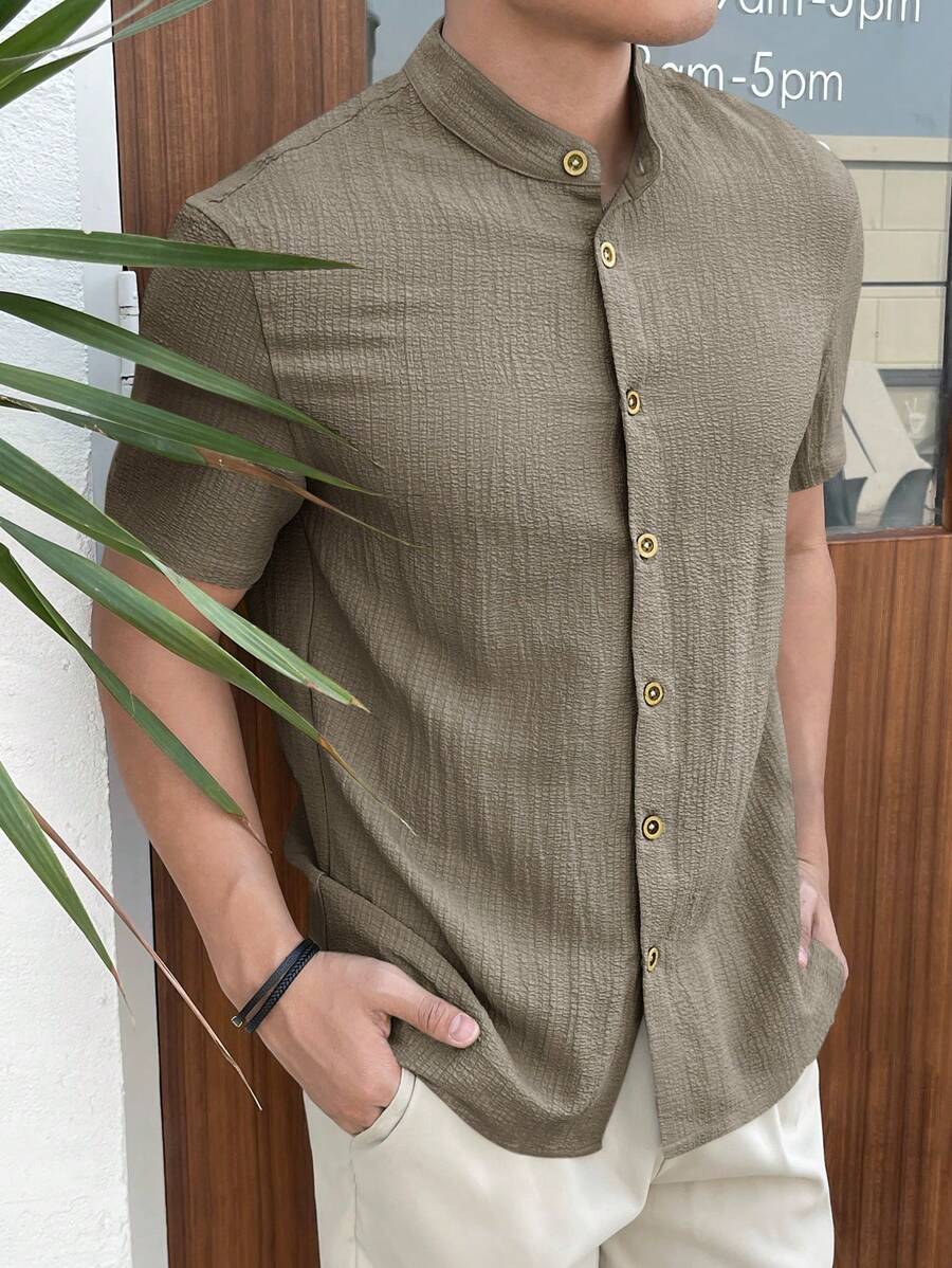 Camisa Masculina Manga Curta Guara