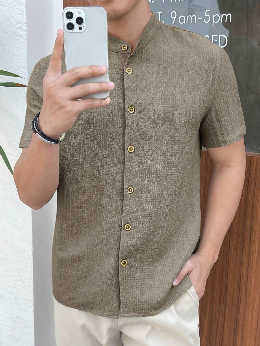 Camisa Masculina Manga Curta Guara