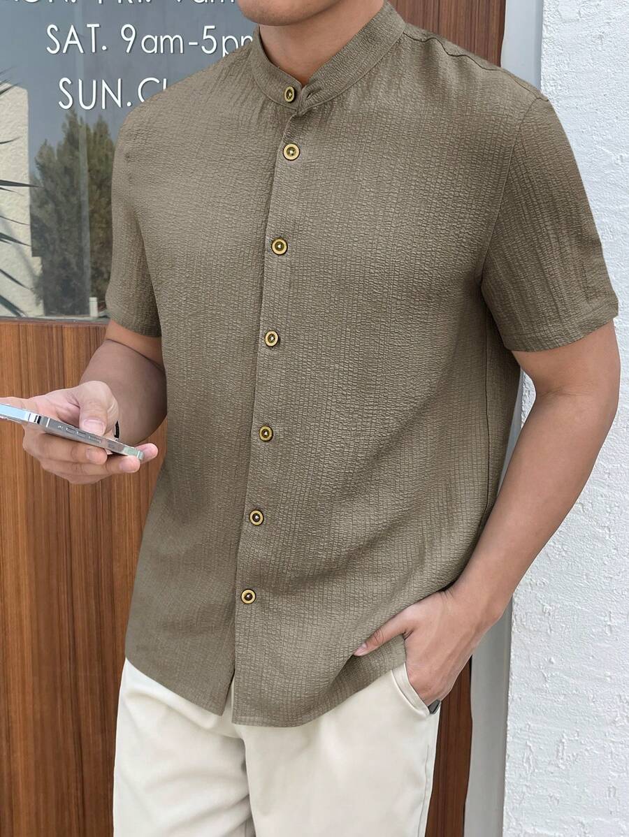 Camisa Masculina Manga Curta Guara