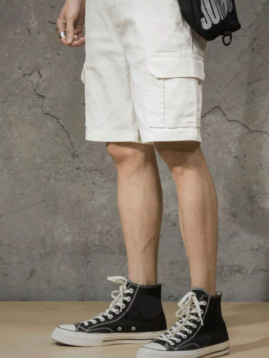 Bermuda Masculina Cargo Com Bolso Streetwear