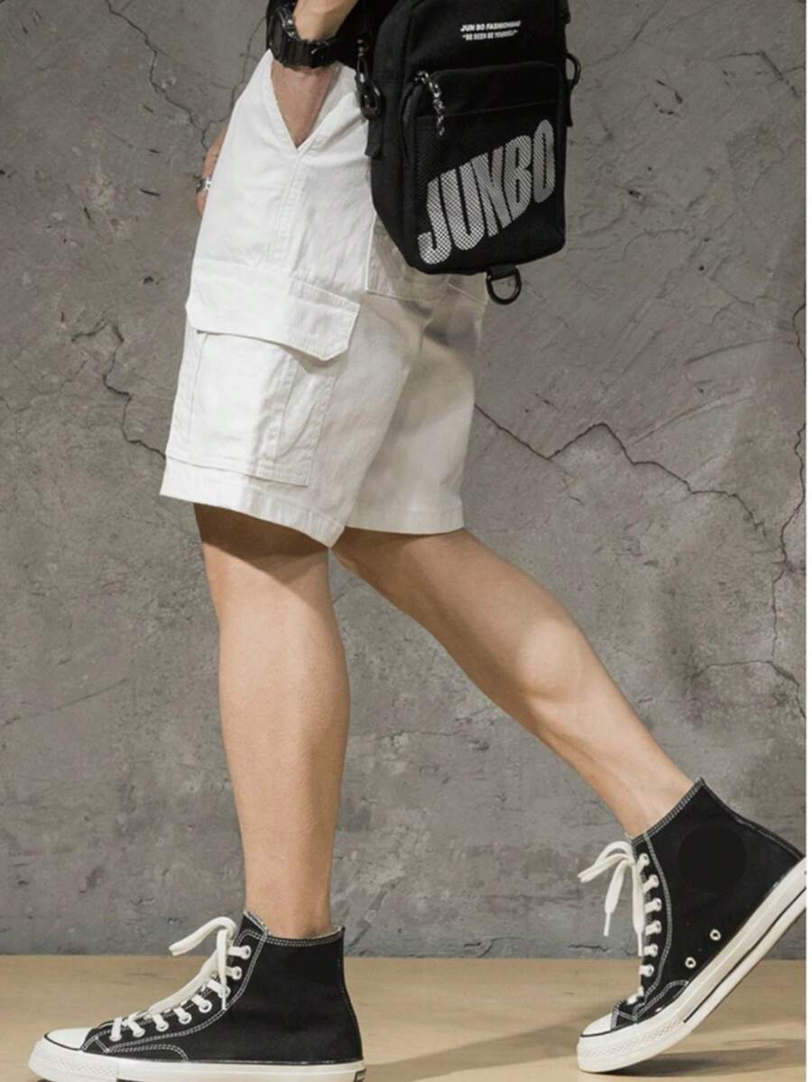 Bermuda Masculina Cargo Com Bolso Streetwear