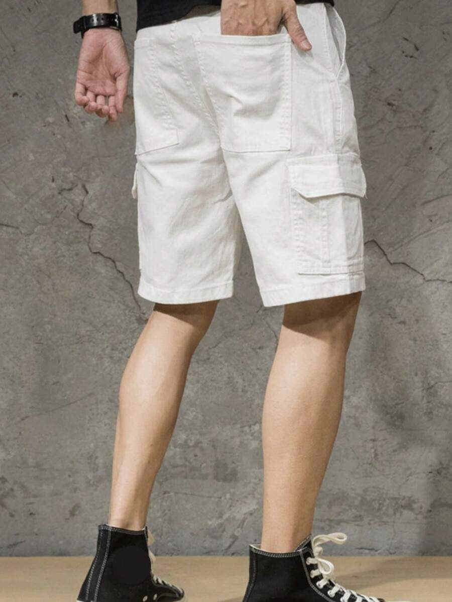 Bermuda Masculina Cargo Com Bolso Streetwear