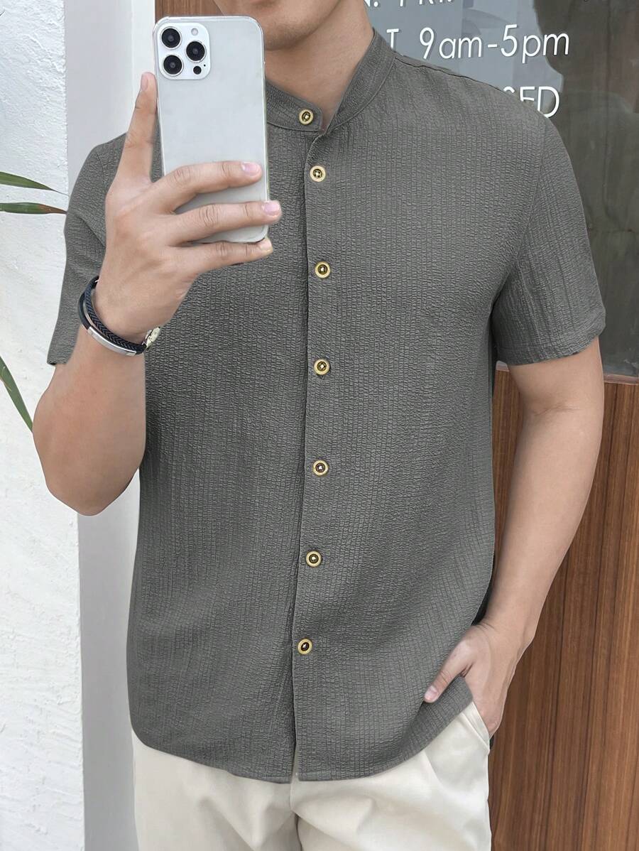 Camisa Masculina Manga Curta Guara