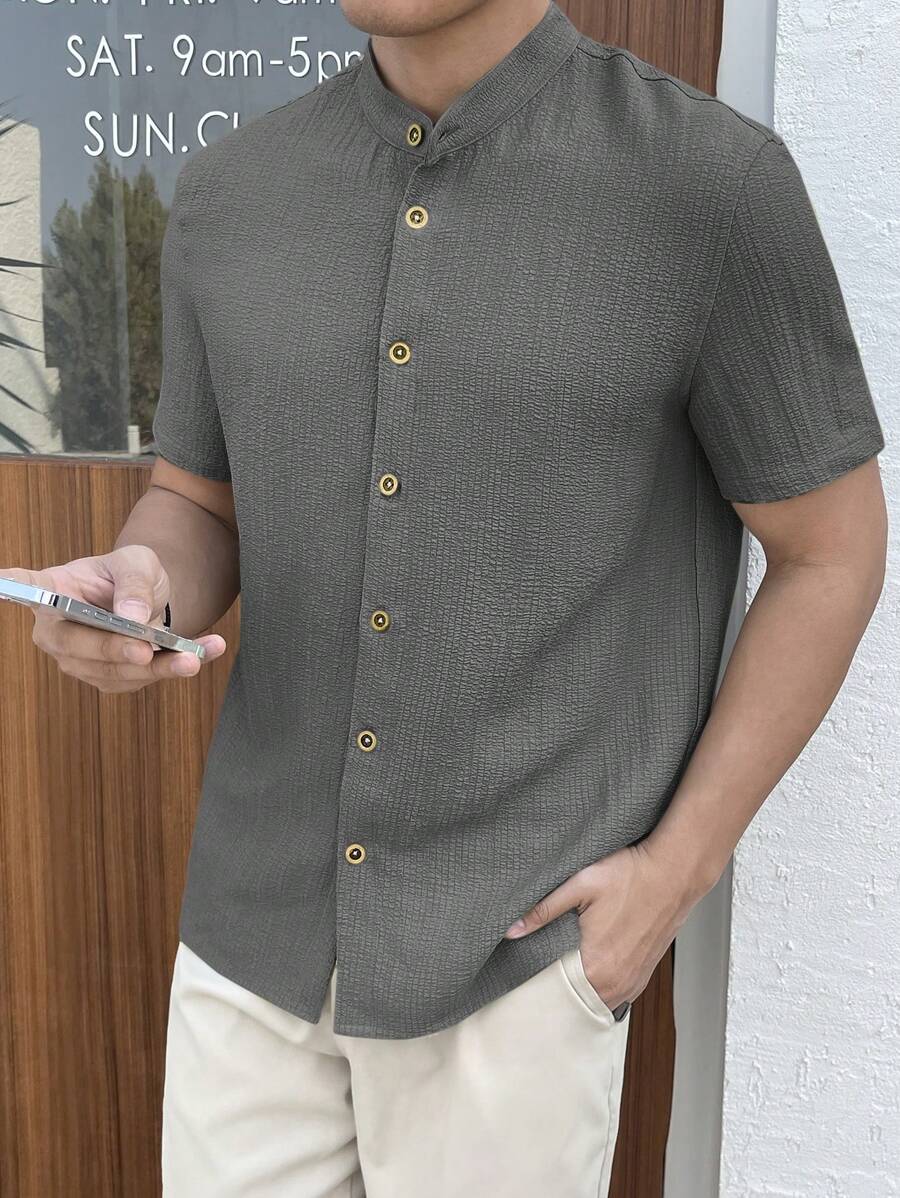 Camisa Masculina Manga Curta Guara