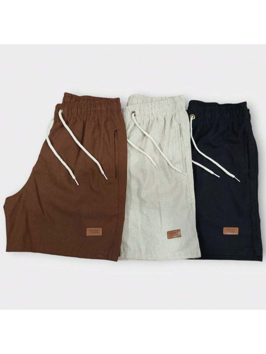 Kit 3 Shorts Linho Premium estilo Mauricinho