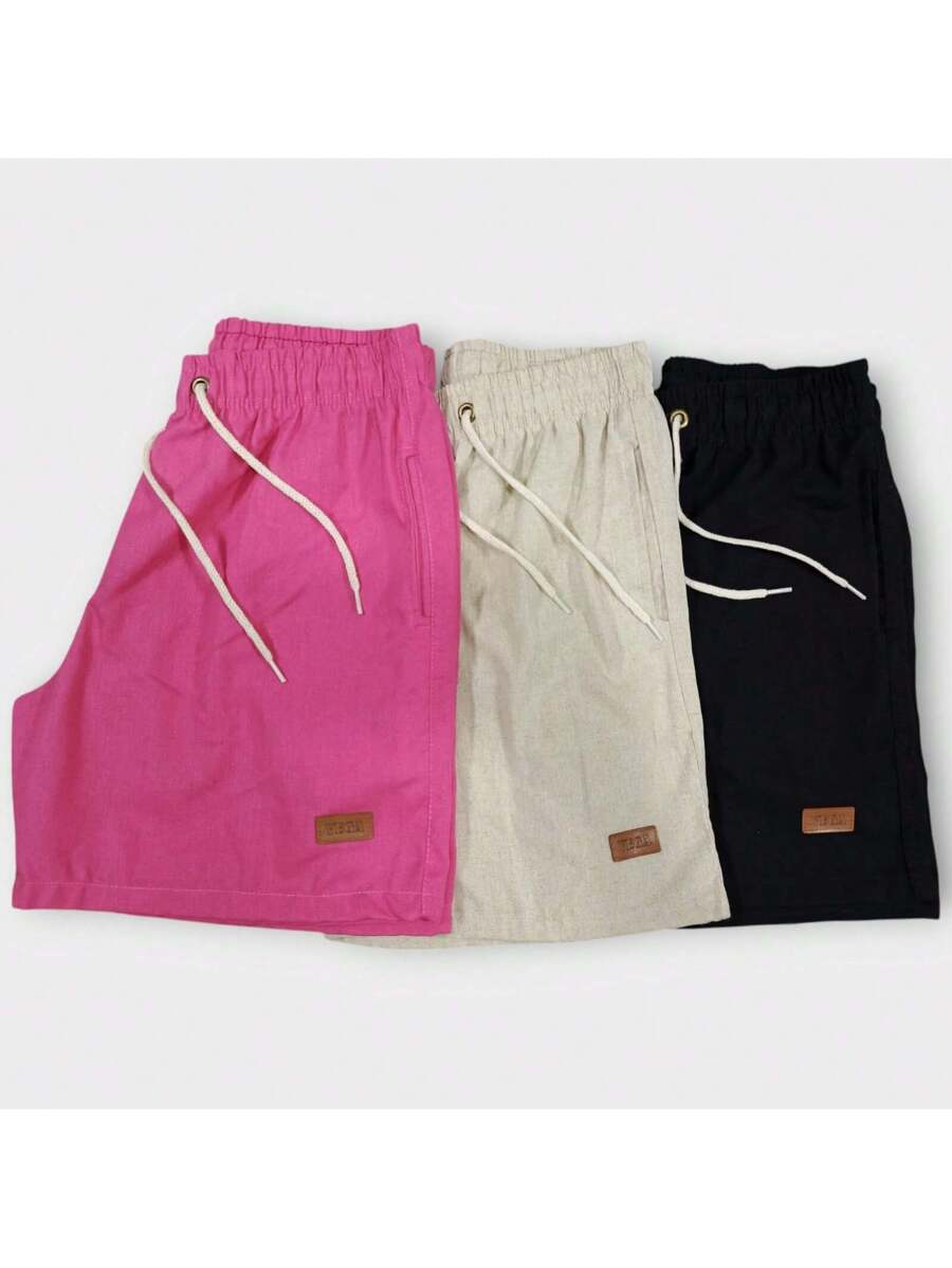Kit 3 Shorts Linho Premium estilo Mauricinho