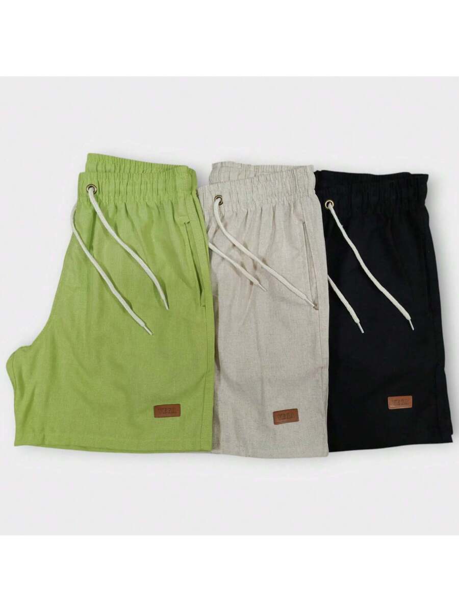 Kit 3 Shorts Linho Premium estilo Mauricinho