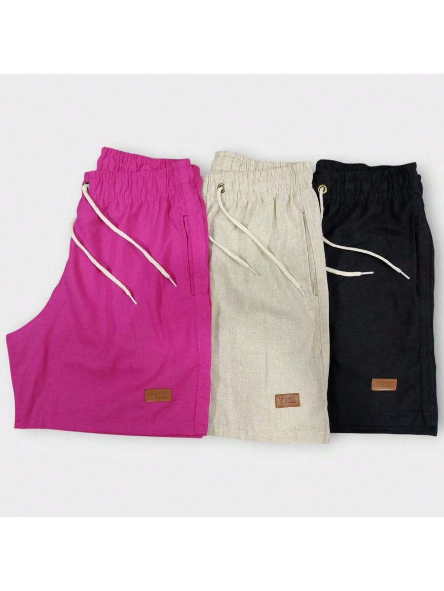 Kit 3 Shorts Linho Premium estilo Mauricinho