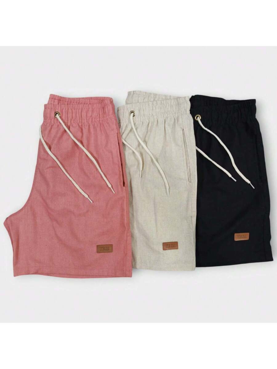Kit 3 Shorts Linho Premium estilo Mauricinho