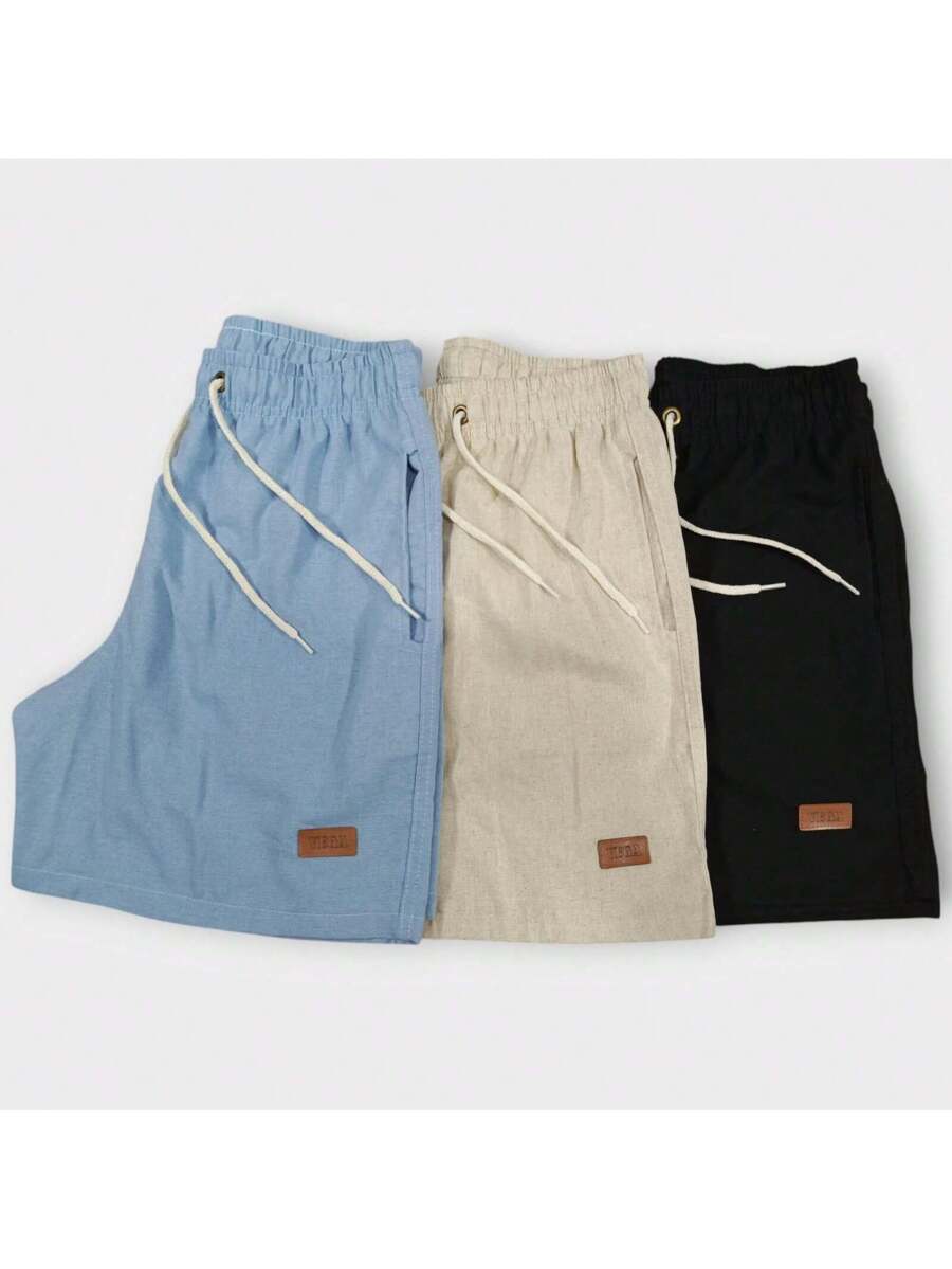 Kit 3 Shorts Linho Premium estilo Mauricinho