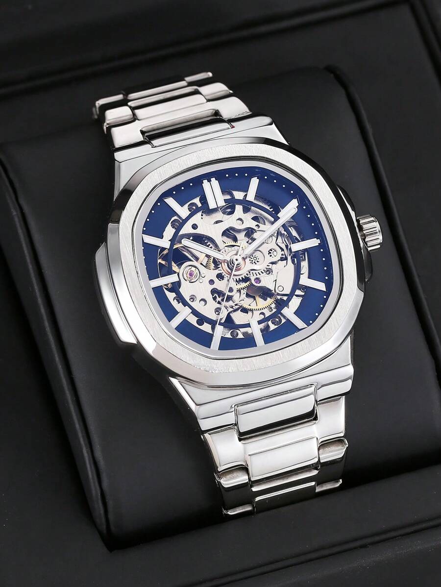Relógio Masculino Série Skeleton Tourbillon
