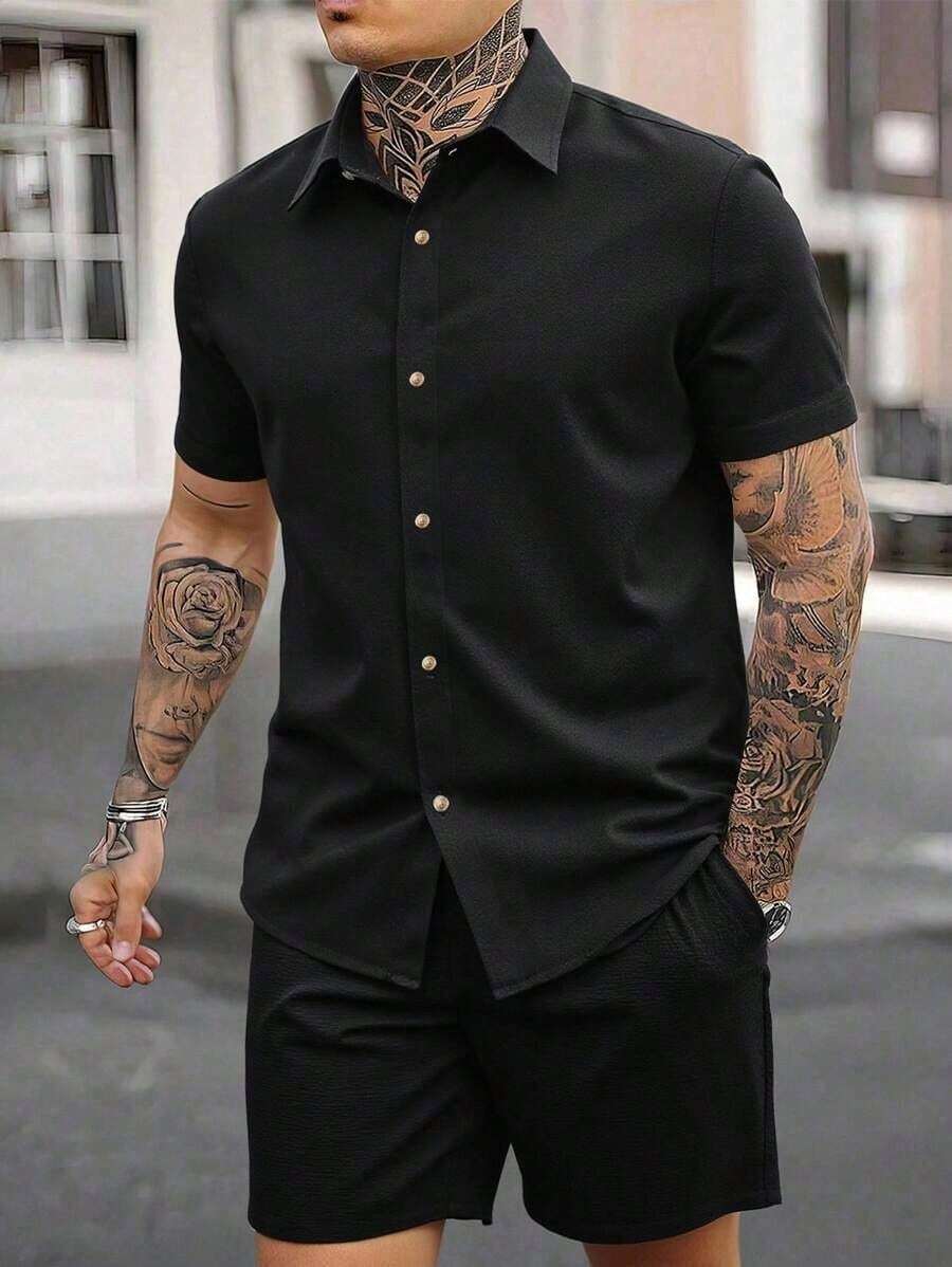 Conjunto Masculino em Linho Casual Bird