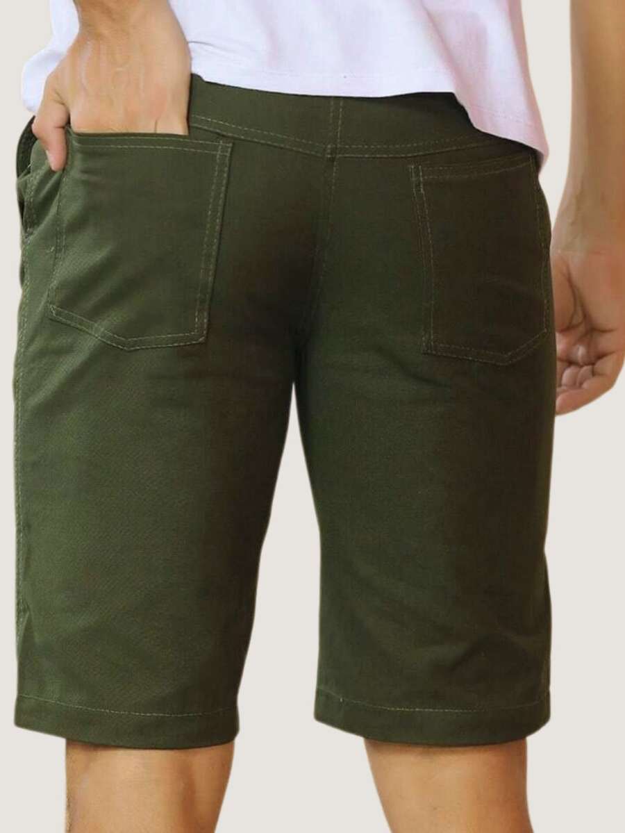 Bermudas Masculino Jeans Sarja Leve